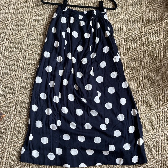 Maeve Black & White Polka Dot Skirt - Picture 3 of 15